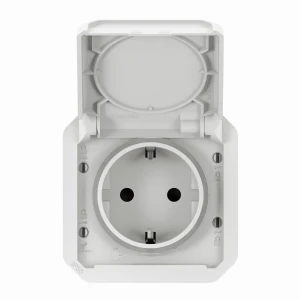 NOWE PLEXO 55 Gniazdo Schuko 2P+Z zaciski auto mechanizm 16A - 250V AC białe 069640L