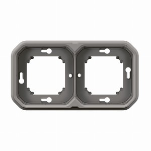 NOWE PLEXO 55 Uchwyt podtynkowy podwójny szary 069683L