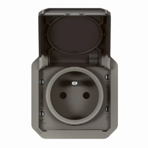 NOWE PLEXO 55 Gniazdo 2P+Z zaciski śrubowe mechanizm 16A - 250V AC antracyt 069840L