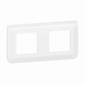 MOSAIC Ramka podwójna pozioma - 2X2 moduł biała do uchwytu 277804L