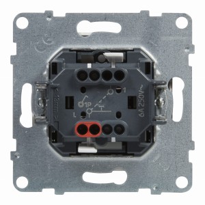 SUNO Przycisk pojedynczy z symb. dzwonka biały 6A 250V zaciski automatyczne 721113