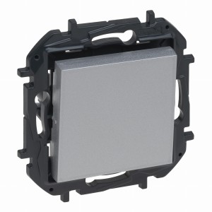 Niloe Step Przycisk pojedynczy 6A - kolor aluminium 863309B