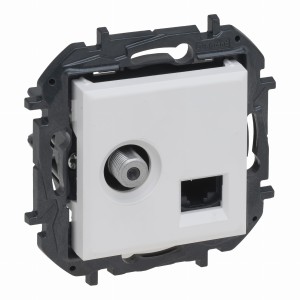 Niloe Step Gn TV typu f typu gwiazda 1,5 db + RJ 45 kat. 6 utp - biały 863177B