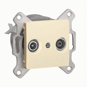 CARIVA Gniazdo antenowe TV/RD kremowe 773734