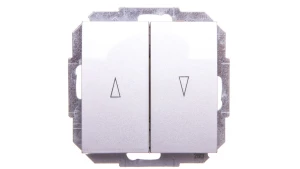 Sentia Łącznik żaluzjowy 2-biegunowy 10A srebrny połysk 1416-56