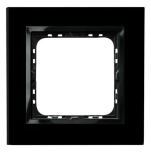 IMPRESJA Ramka pojedyncza czarne szkło R-1YGC/32/25