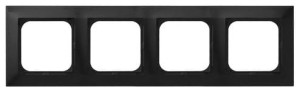 IMPRESJA Ramka poczwórna czarny metalik R-4Y/33