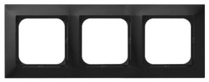 IMPRESJA Ramka potrójna czarny metalik R-3Y/33