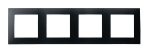 SZAFIR Ramka poczwórna czarny metalik R-4Z/33