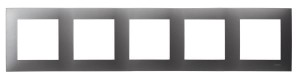 SZAFIR Ramka pięciokrotna szary mat R-5Z/70