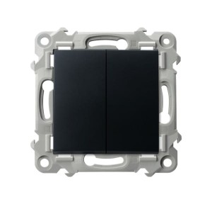 SZAFIR Łącznik podwójny schodowy czarny metalik ŁP-10Z/m/33