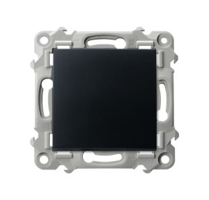 SZAFIR Łącznik jednobiegunowy czarny metalik ŁP-1Z/m/33