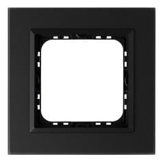 SONATA Ramka pojedyncza czarne szkło szronione R-1RGC/79/33