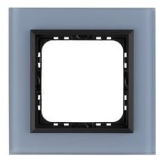 SONATA Ramka pojedyncza niebieskie szkło szronione R-1RGC/80/33