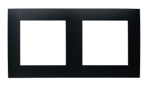 SZAFIR Ramka podwójna czarny metalik R-2Z/33