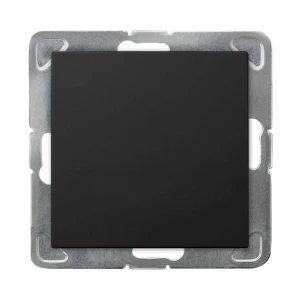 IMPRESJA Łącznik jednobiegunowy czarny metalik ŁP-1Y/m/33