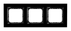 IMPRESJA Ramka potrójna czarne szkło R-3YGC/32/25