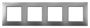 ARIA Ramka poczwórna srebro R-4U/18