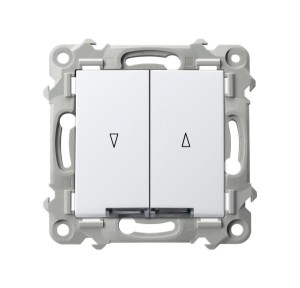 SZAFIR Łącznik żaluzjowy z podświetleniem białym z blokadą mechaniczną biały ŁP-7ZBS/m/00