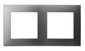 SZAFIR Ramka podwójna szary mat R-2Z/70
