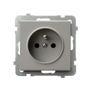 SONATA Gniazdo pojedyncze z uziemieniem kaszmir GP-1RZ/m/82