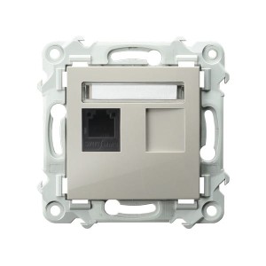 SZAFIR Gniazdo telefoniczne pojedyncze kaszmirowy beż GPT-1Z/m/83