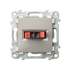 SZAFIR Gniazdo głośnikowe pojedyncze kaszmirowy beż GG-1Z/m/83