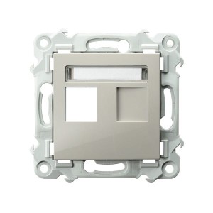 SZAFIR Obudowa gniazda pojedynczego typu Keystone prosta kaszmirowy beż GPK-1Z/p/83
