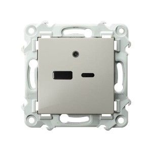 SZAFIR Ładowarka USB A+C kaszmirowy beż GPUSB-2Z/m/83