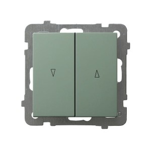 AS Łącznik żaluzjowy, zwierny zielony mat ŁP-7G/m/84