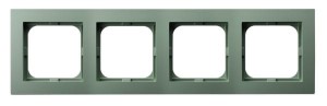 AS Ramka poczwórna zielony mat R-4G/84