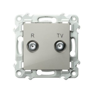 SZAFIR Gniazdo RTV zakończeniowe 10-dB kaszmirowy beż GPA-10ZPZ/m/83