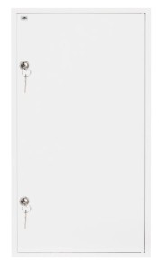 Rozdzielnica modułowa 7x24 natynkowa IP40 zamek RAL9003 reg ramka z drzwiami A-RZ54