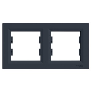 ASFORA Ramka 2-krotna pozioma antracyt EPH5800271