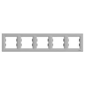 ASFORA Ramka 5-krotna pozioma aluminium EPH5800561