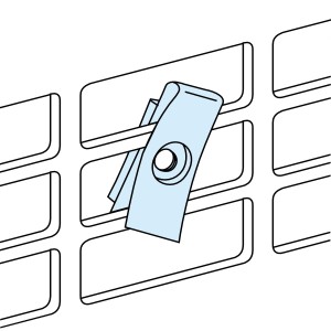 PrismaSet Nakrętki zatrzaskowe do płyt montażowych M6 LVS03182 /20szt./