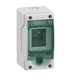 Rozdzielnica 1x3 natynkowa Mini Mureva (dawna Kaedra) IP65 mMRV-1-3-NT-T drzwi transparentne 13975