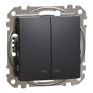 Sedna Design i Elements Łącznik świecznikowy z podświetleniem czarny antracyt SDD114105L