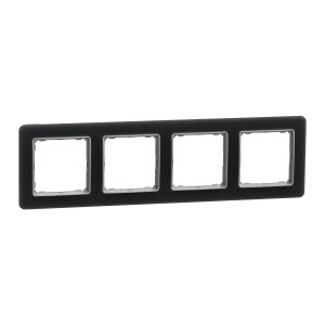 Schneider Electric, Sedna Elements, Ramka 4-krotna, szkło przydymione, efekt szkła, SDD362804