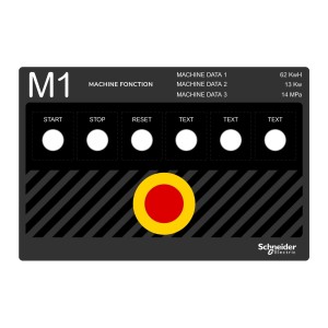 Harmony XB5 Tabliczka z legendą 300 X 200 Szablon 1 ZBYLEG302001