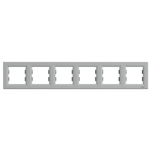 ASFORA Ramka 6-krotna pozioma aluminium EPH5800661