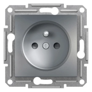 Gniazdo 2P+PE z przesł. bez ramki, stalo EPH2800262