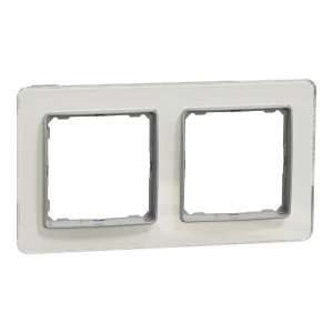 Schneider Electric, Sedna Elements, Ramka 2-krotna, szkło białe, efekt szkła, SDD360802