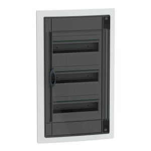 Rozdzielnica PrismaSeT XS 3x13 PSXS-3-13-PT-P podtynkowa drzwi przezroczyste IP40 IK09