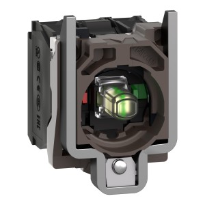 Harmony XB4 Korpus przycisku LED 24V biały metalowy, styk 1NO + 1NC (dawniej ZB4BW0B35, ZB4BW0B45, ZB4BW0B55, ZB4BW0B65)