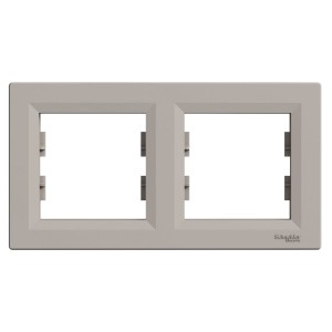 ASFORA Ramka 2-krotna pozioma brąz EPH5800269