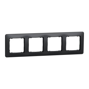 Schneider Electric, Sedna Design, Ramka 4-krotna, czarny antracyt, SDD314804