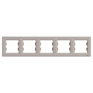 ASFORA Ramka 5-krotna pozioma brąz EPH5800569