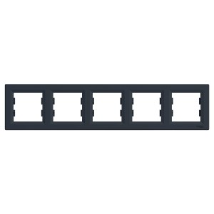 ASFORA Ramka 5-krotna pozioma antracyt EPH5800571