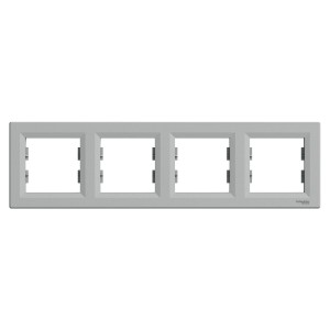 ASFORA Ramka 4-krotna pozioma aluminium EPH5800461